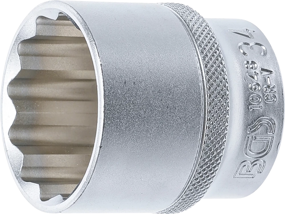 Steckschlüssel-Einsatz Zwölfkant, Antrieb Innenvierkant 12,5 mm (1/2"), SW 34 mm