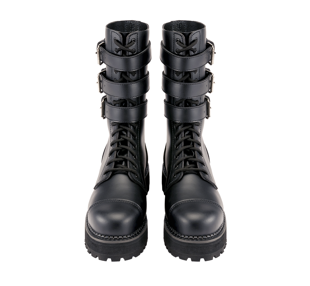 Plateau Phantom Buckle Boots