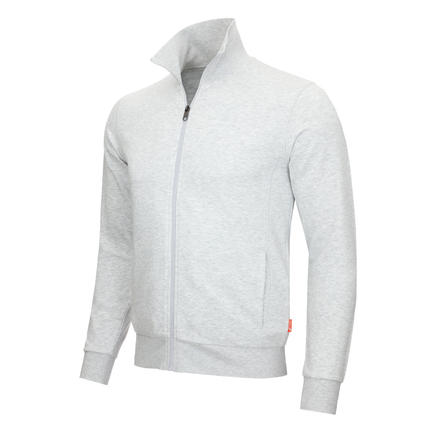 Sweatjacke MOTION TEX LIGHT hellgrau / uni