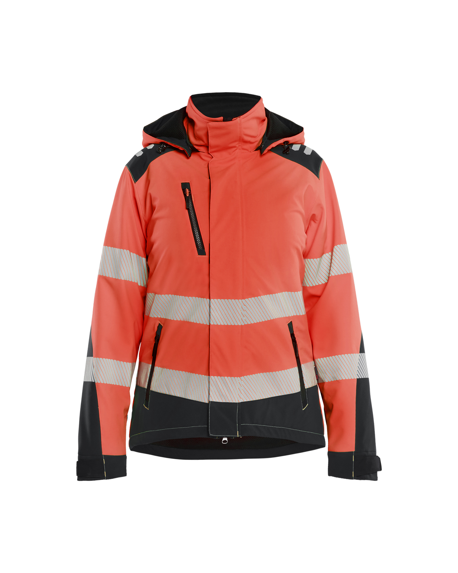 Damen High Vis Softshell Winterjacke