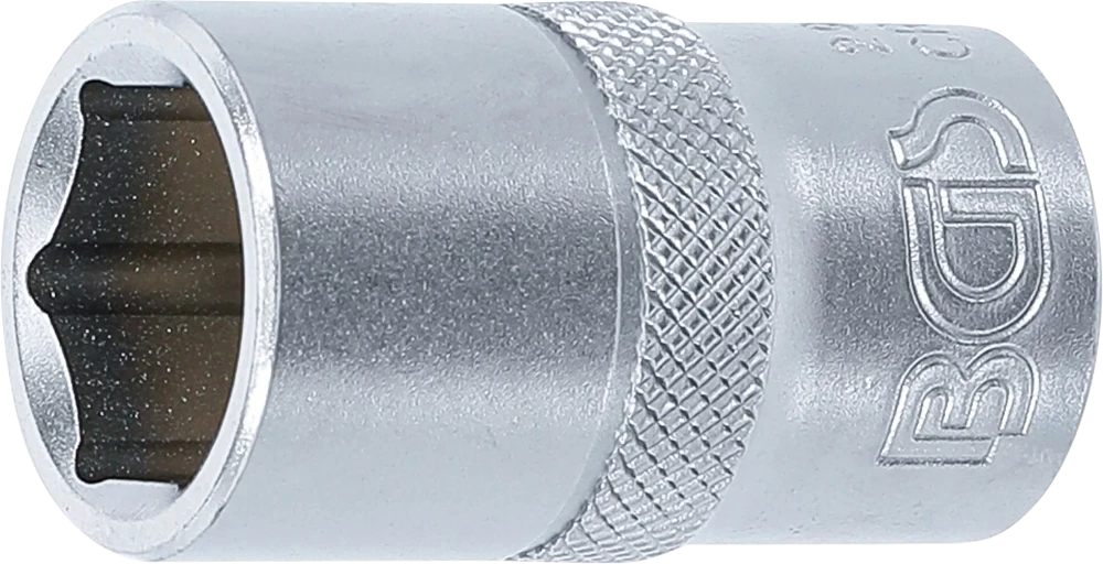 Steckschlüssel-Einsatz Sechskant, Antrieb Innenvierkant 12,5 mm (1/2"), SW 15 mm