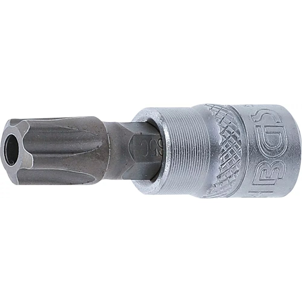 Bit-Einsatz, Antrieb Innenvierkant 6,3 mm (1/4"), TS-Profil (für Torx Plus) mit Bohrung TS50
