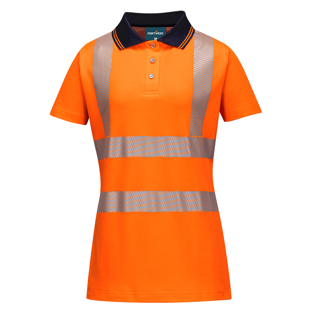 Hi-Vis Cotton Comfort Pro Damen Poloshirt kurzarm
