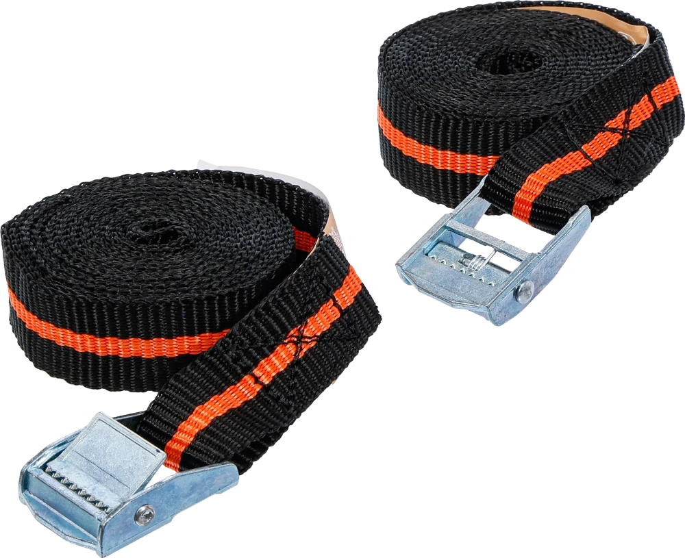 Spannband-Satz mit Schnellverschluss, 2,5 m x 25 mm, 2-tlg.