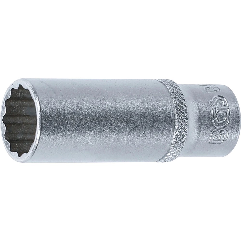 Steckschlüssel-Einsatz Zwölfkant, tief, Antrieb Innenvierkant 6,3 mm (1/4"), SW 13 mm