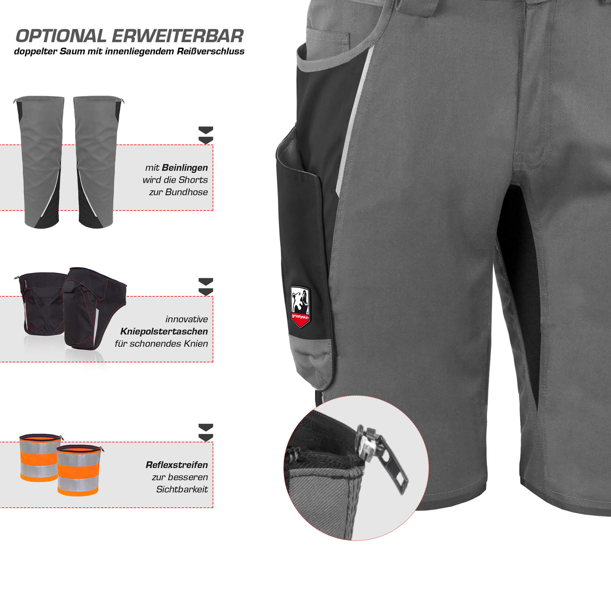 Arbeitsshorts "grizzlyskin IRON"