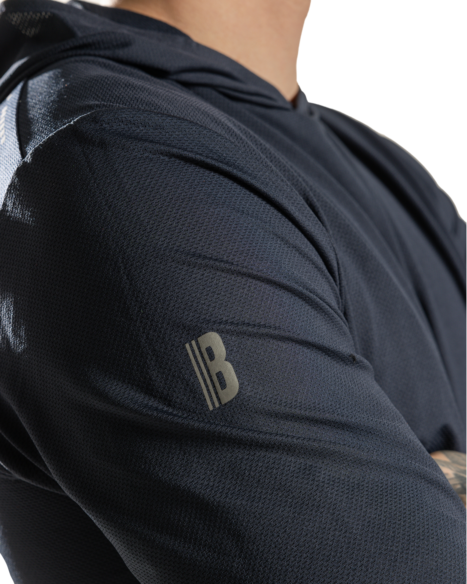 UV Funktions Langarmshirt mit Kapuze