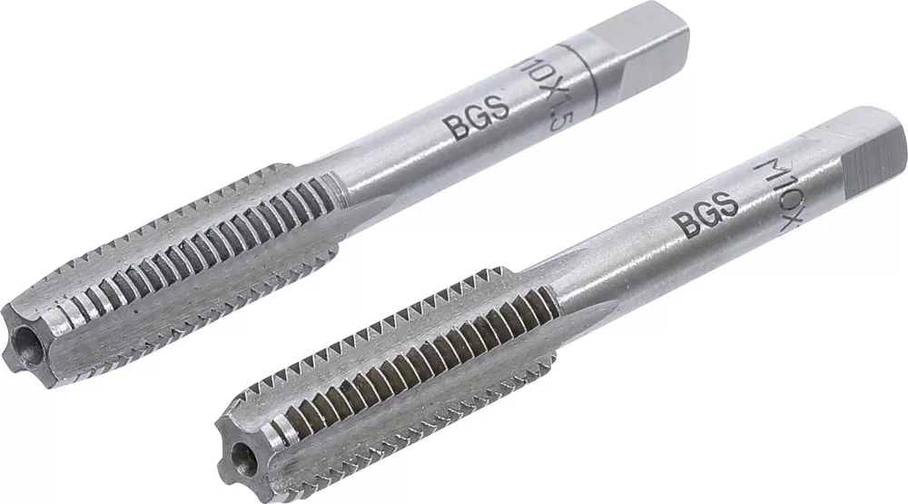 Gewindebohrer, Vor- und Fertigschneider, M10 x 1,5, 2-tlg.