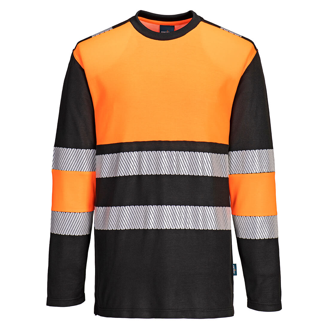 PW3 Hi-Vis Cotton Comfort T-Shirt Klasse 1, langarm
