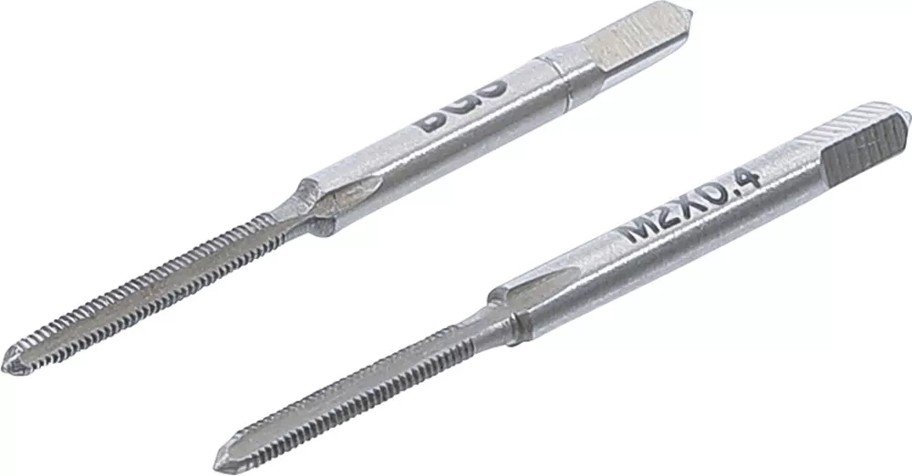 Gewindebohrer, Vor- und Fertigschneider, M2 x 0,4, 2-tlg.
