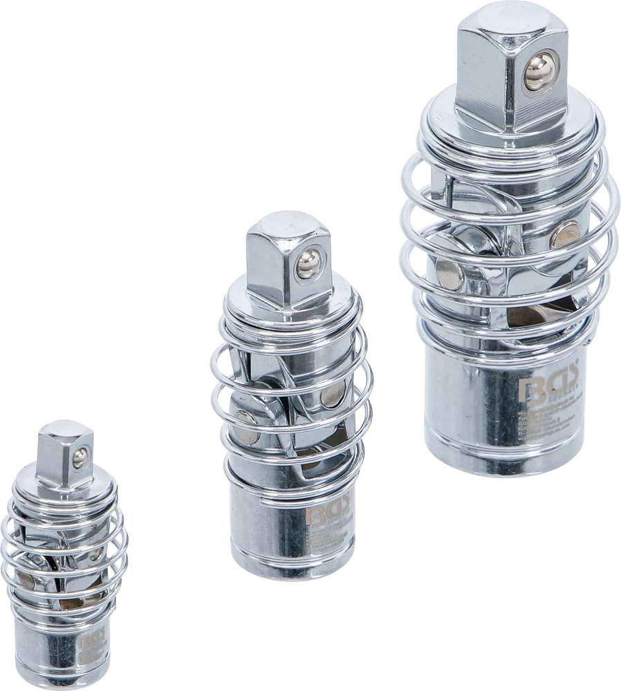 Kardangelenk-Satz, mit Feder, 6,3 mm (1/4") / 10 mm (3/8") / 12,5 mm (1/2"), 3-tlg.
