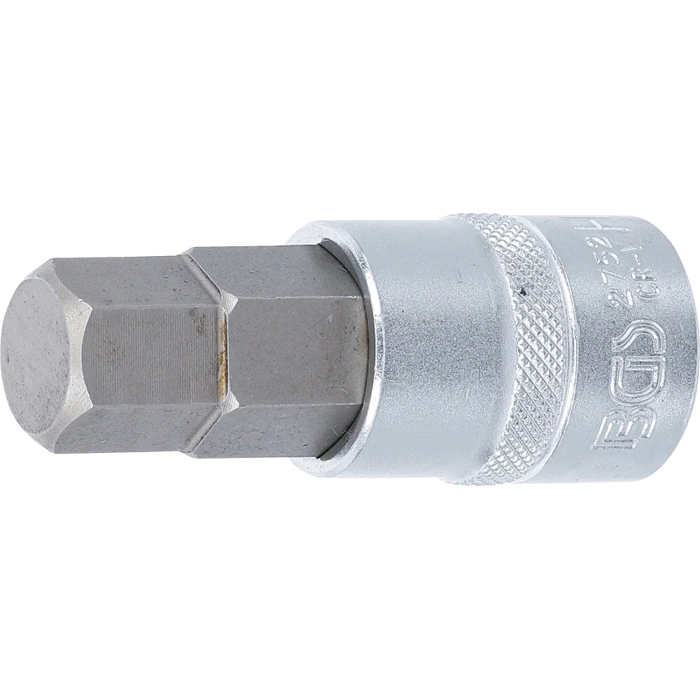 Bit-Einsatz, Länge 70 mm, Antrieb Innenvierkant 12,5 mm (1/2"), Innensechskant 11/16"