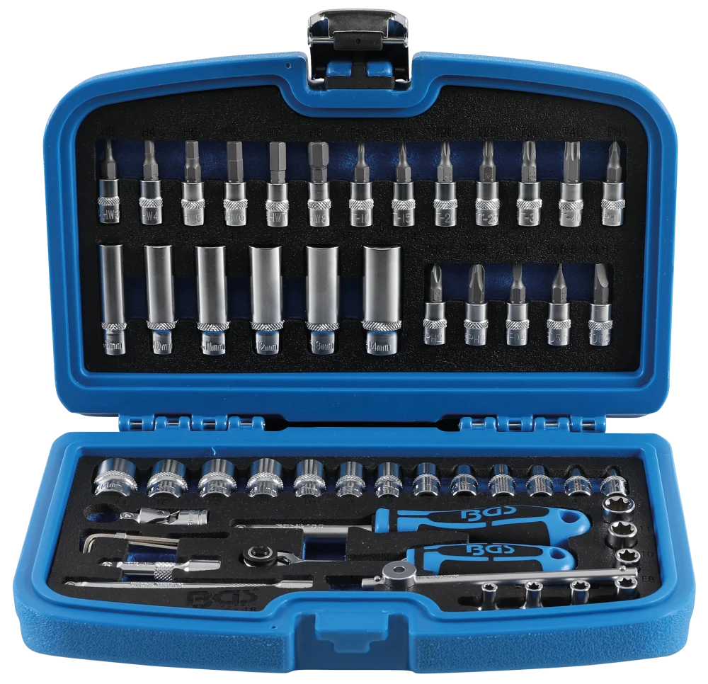 Steckschlüssel-Satz, Antrieb 6,3 mm (1/4"), 53-tlg.