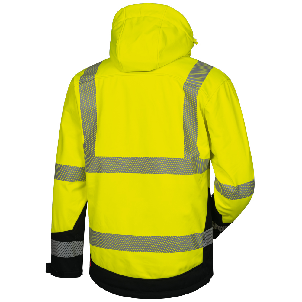 Wattierte Warnschutz-Softshelljacke Melvin
