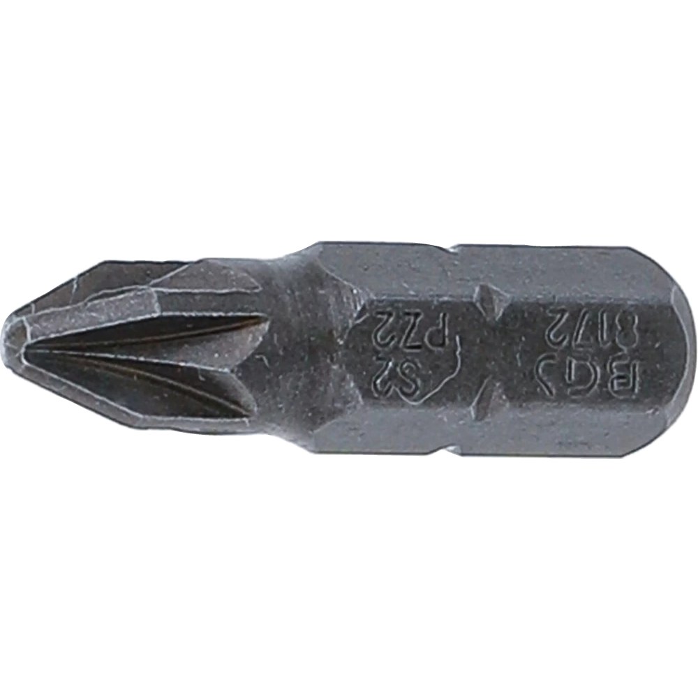 Bit, Länge 25 mm, Antrieb Außensechskant 6,3 mm (1/4"), Kreuzschlitz PZ2
