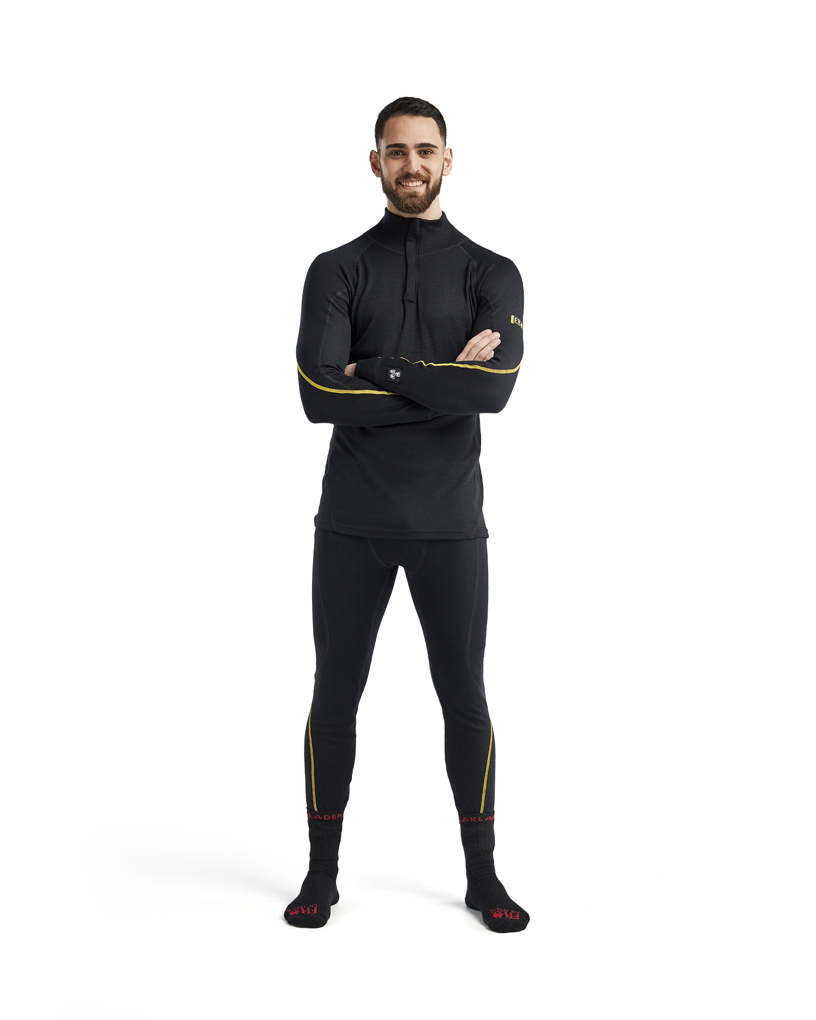 Flammschutz Unterhemd Half-Zip Inhärent