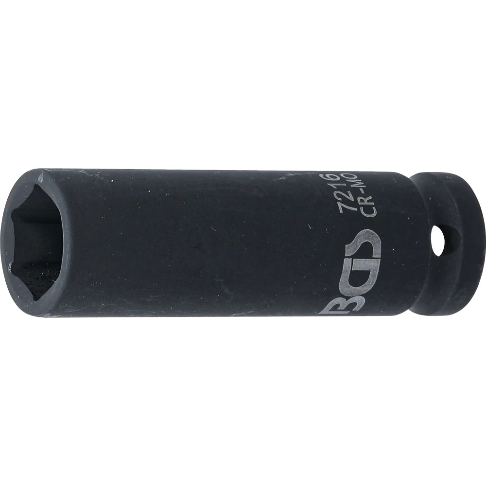 Kraft-Steckschlüssel-Einsatz Sechskant, tief, Antrieb Innenvierkant 12,5 mm (1/2"), SW 16 mm