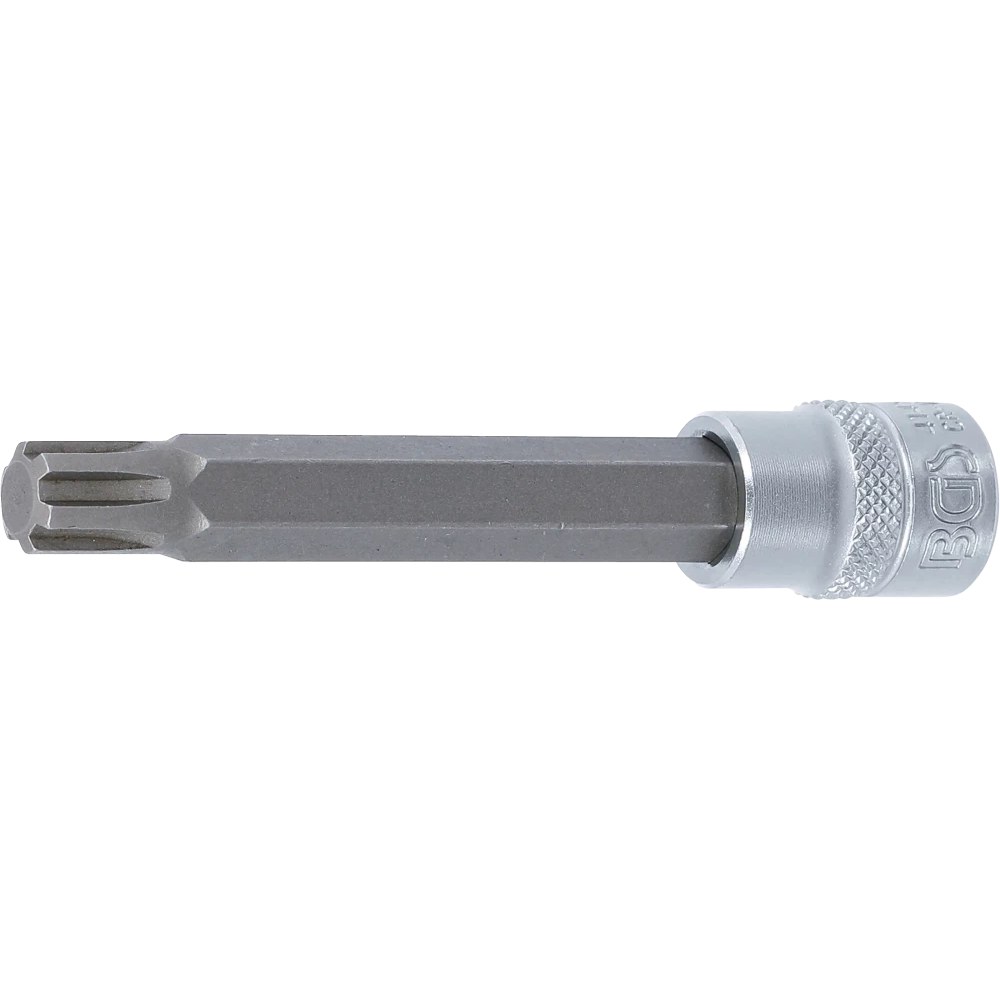 Bit-Einsatz, Länge 100 mm, Antrieb Innenvierkant 10 mm (3/8"), Keil-Profil (für RIBE) M10