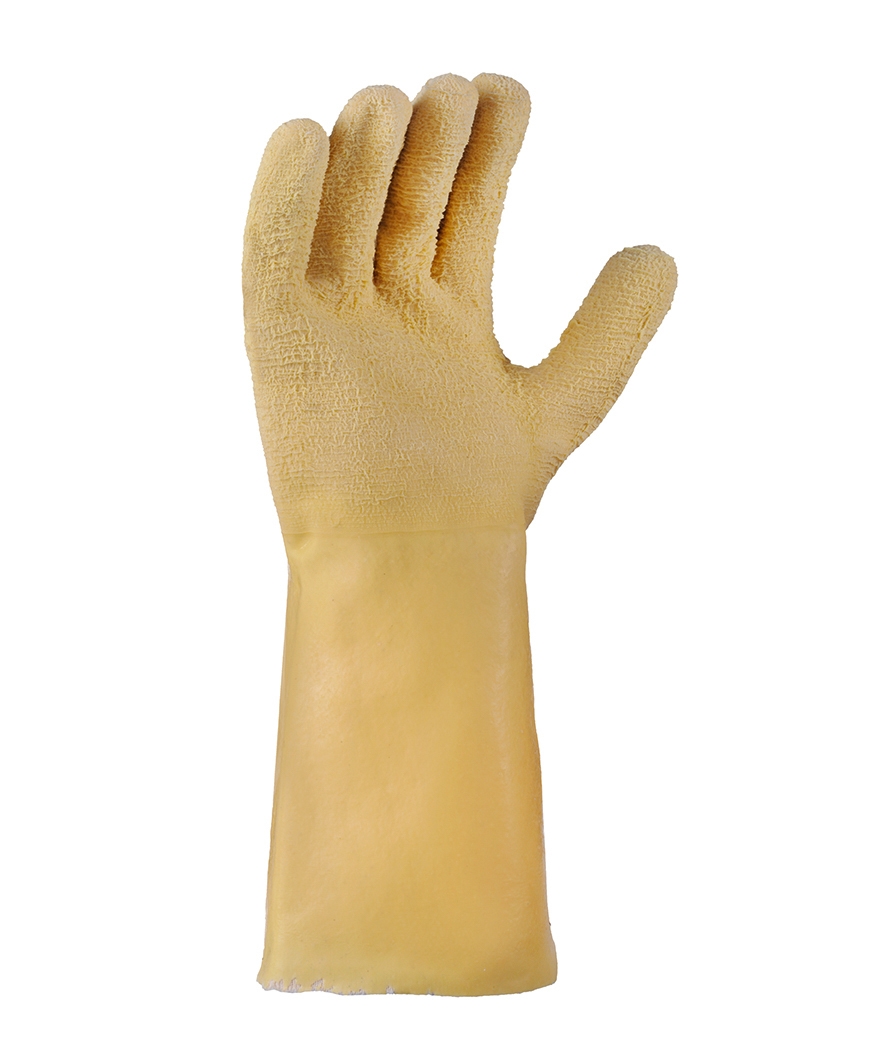 teXXor® Universalhandschuhe LATEX VOLLBESCHICHTET gelb