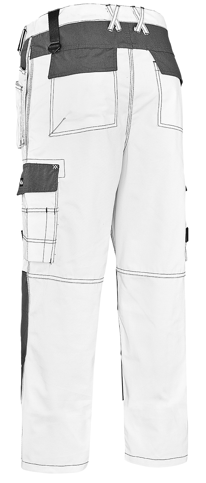 teXXor® Canvas (270 g/m²) Bundhose PANAMA weiß/grau