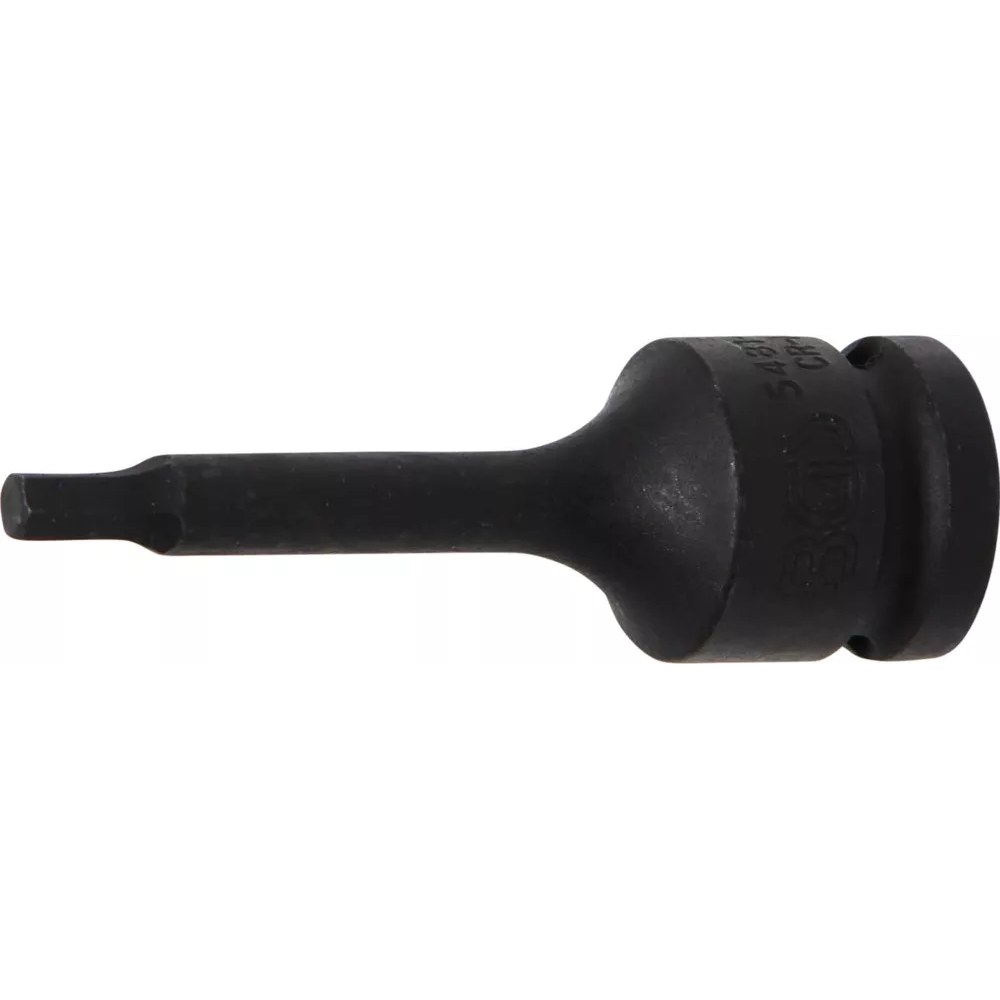 Kraft-Bit-Einsatz, Länge 75 mm, Antrieb Innenvierkant 12,5 mm (1/2"), Innensechskant 5 mm