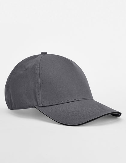 EarthAware Classic Organic Cotton 5 Panel Cap - Sandwich Peak