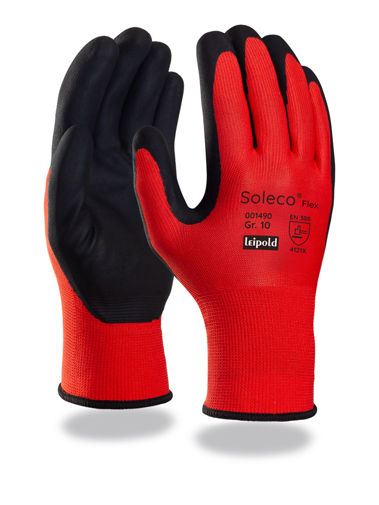 Soleco® | Flex | Feinstrickhandschuh | Nitril-Beschichtung