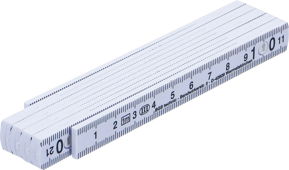 Gliedermaßstab, 10 Glieder, 1 m