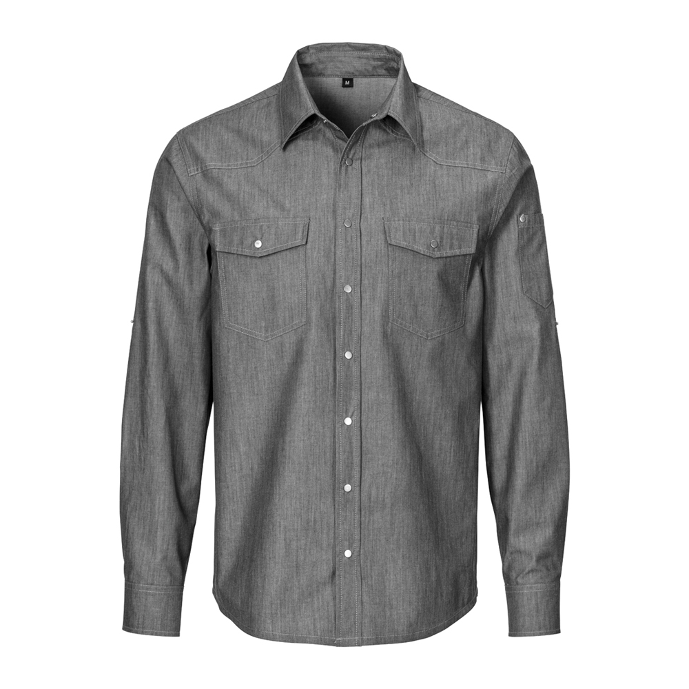 Herren Jeanshemd langarm