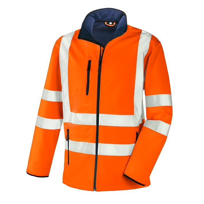teXXor® Warnschutz-Softshelljacke NIAGARA leuchtorange
