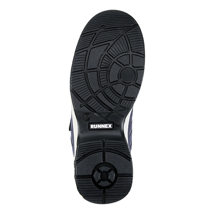 RUNNEX® S1PS-ESD-Sicherheitsklettsandalen FlexStar blau/weiß/grau