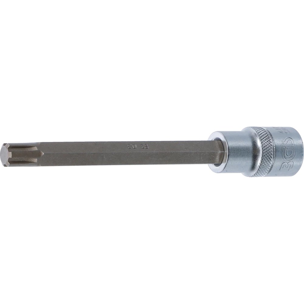Bit-Einsatz, Länge 140 mm, Antrieb Innenvierkant 12,5 mm (1/2"), Keil-Profil (für RIBE) M10,3