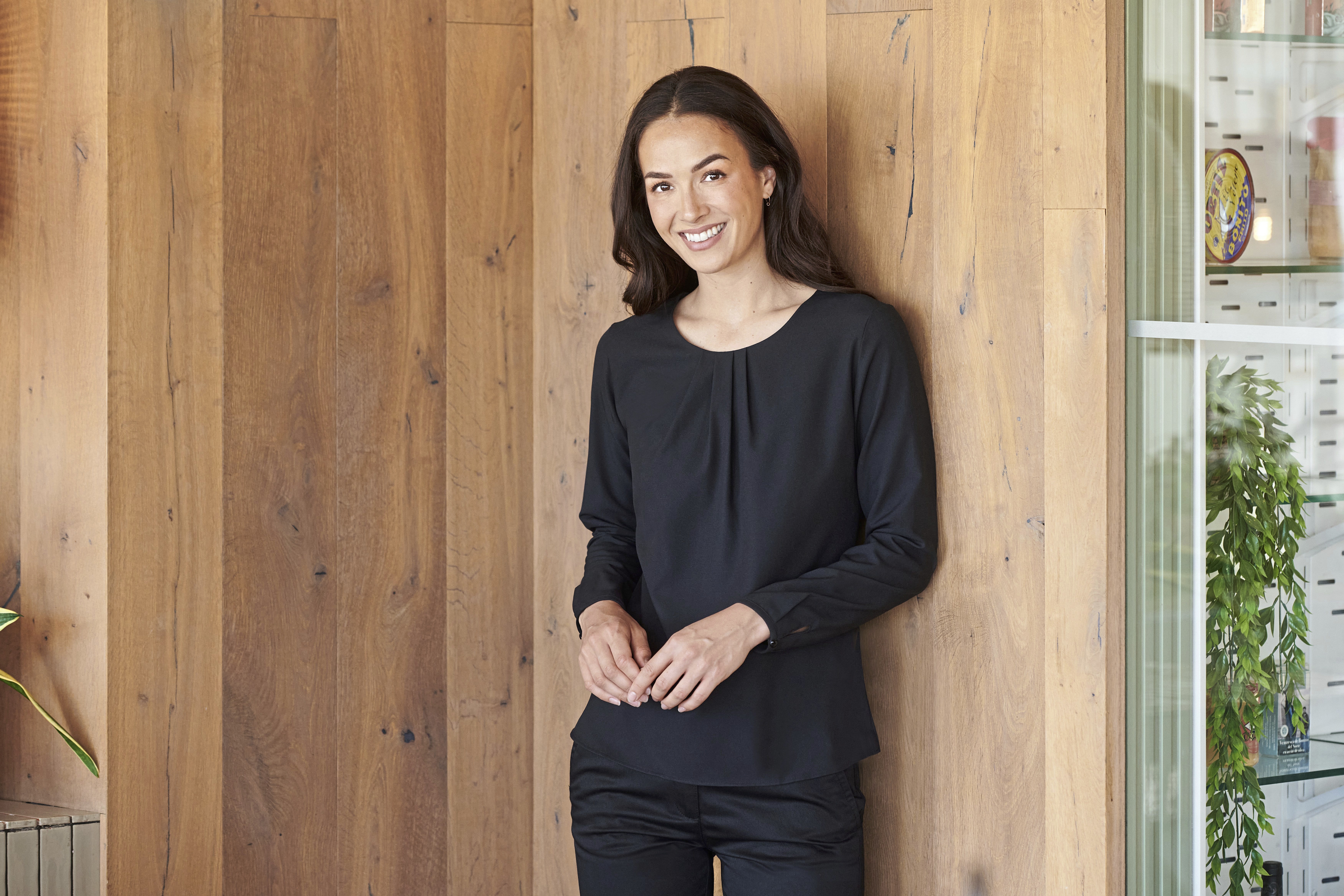 Bluse – Ladies´ Pleat Front Long Sleeved Blouse