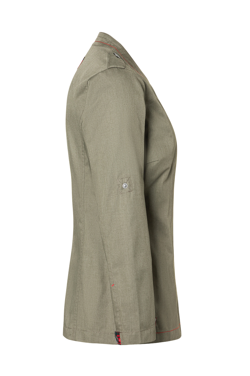 Long-Sleeve Women's Chef Jacket Denim-Style ROCK CHEF®-Stage2