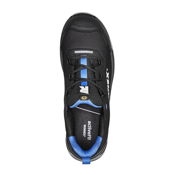 RUNNEX® S3S-ESD-Sicherheitshalbschuhe ActionStar schwarz/blau