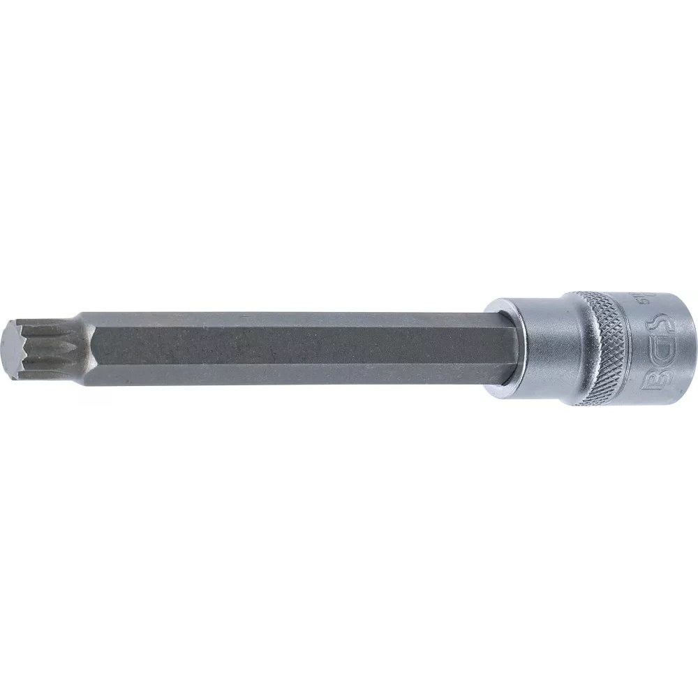 Bit-Einsatz, Länge 140 mm, Antrieb Innenvierkant 12,5 mm (1/2"), Innenvielzahn (für XZN) M12