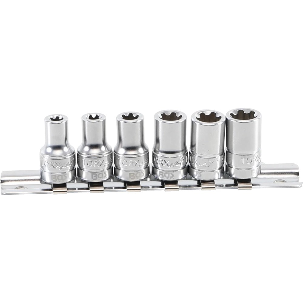 Steckschlüssel-Einsatz-Satz T-Profil Plus (für Torx Plus), Antrieb Innenvierkant 6,3 mm (1/4"), SW 6EP - 12EP, 6-tlg.