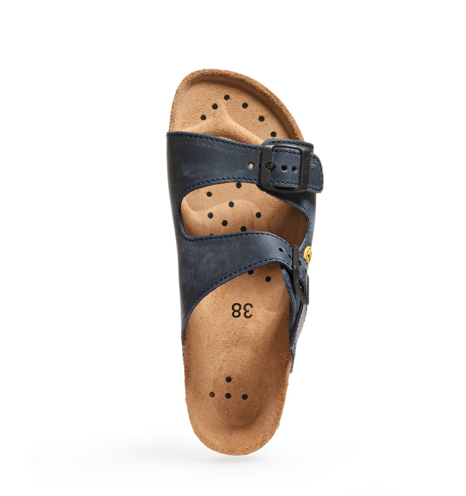 Abeba OB Berufssandale NATURE blau ESD 4086