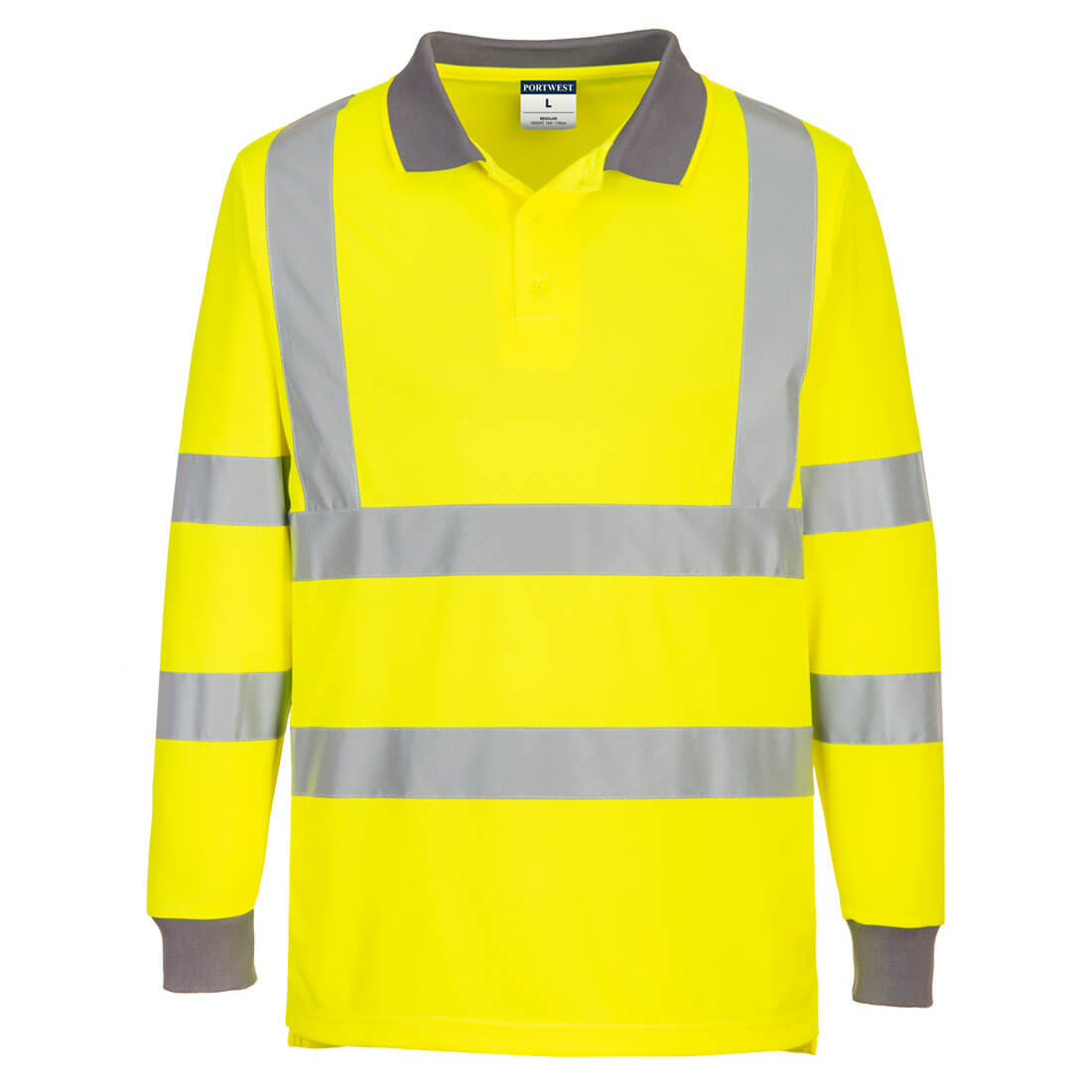Eco Warnschutz Poloshirt langarm (6er Pack)