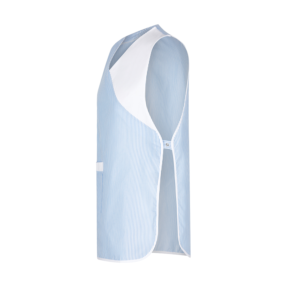 Überwurfschürze, blau gestreift, Gr. II (44-52)