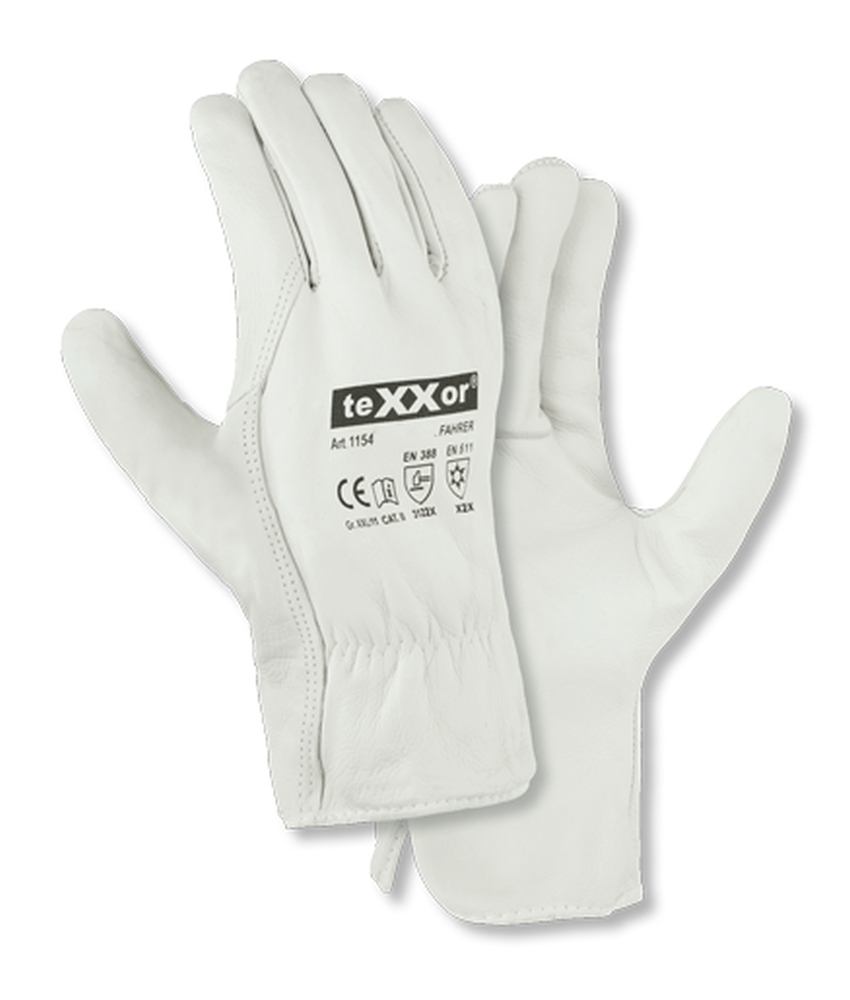 teXXor® Rindnappaleder-Winterhandschuhe FAHRER-WINTER natur