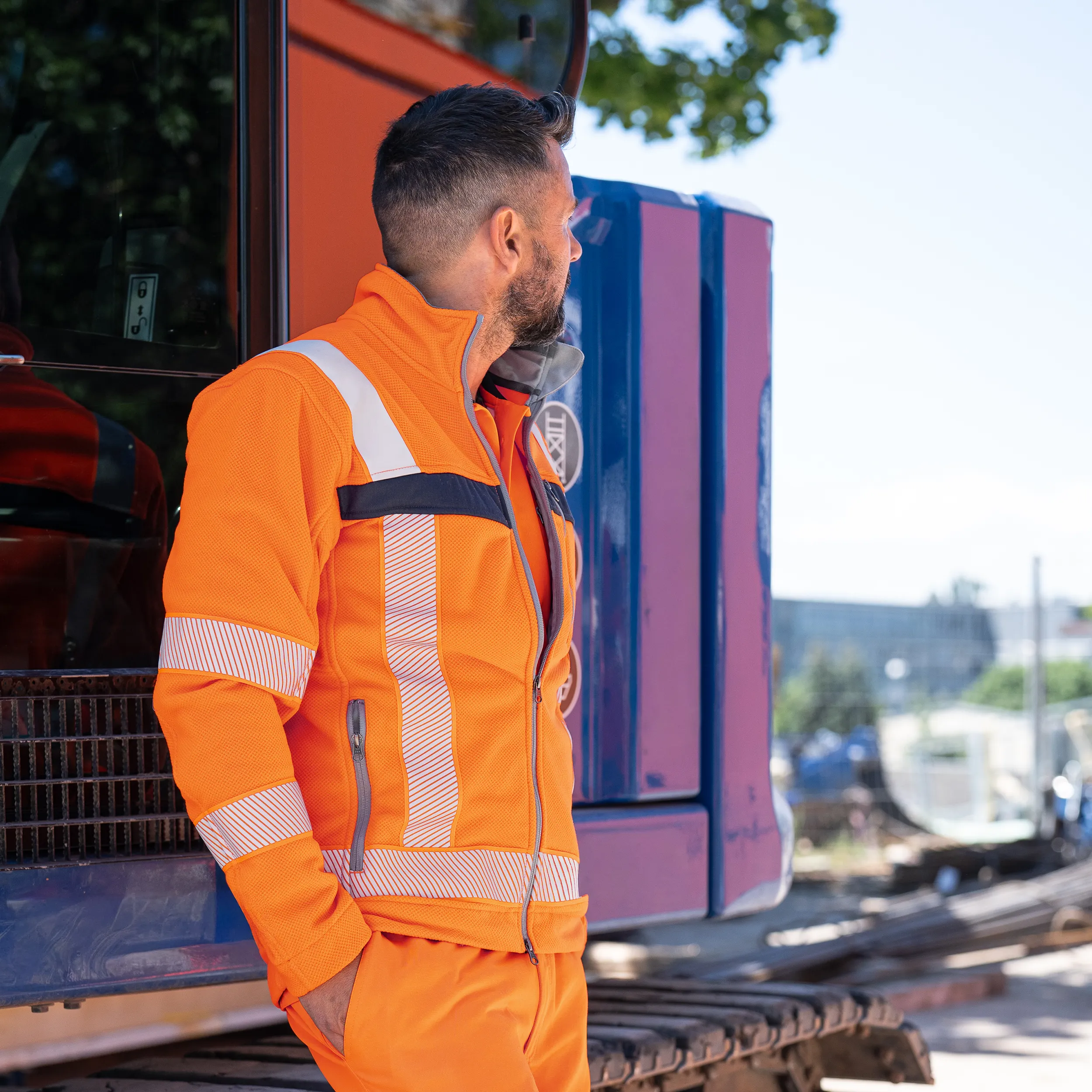 Fleecejacke "Allround-Warnschutz" mit PSA-Schutzklasse 3