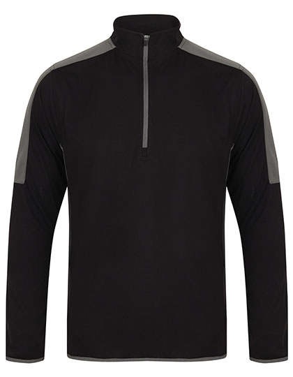 Pullover – Adults 1/4 Zip Midlayer With Contrast Panelling