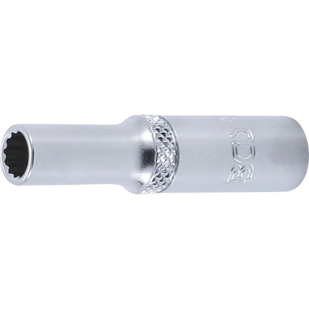 Steckschlüssel-Einsatz Zwölfkant, tief, Antrieb Innenvierkant 6,3 mm (1/4"), SW 6 mm