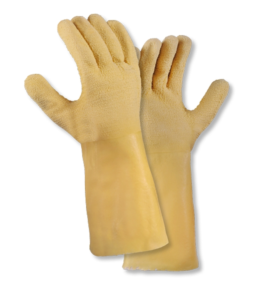 teXXor® Universalhandschuhe LATEX VOLLBESCHICHTET gelb