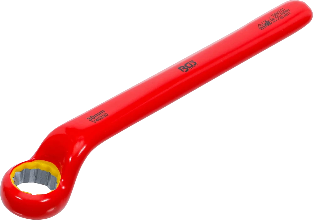 VDE-Einringschlüssel, tief gekröpft, SW 30 mm