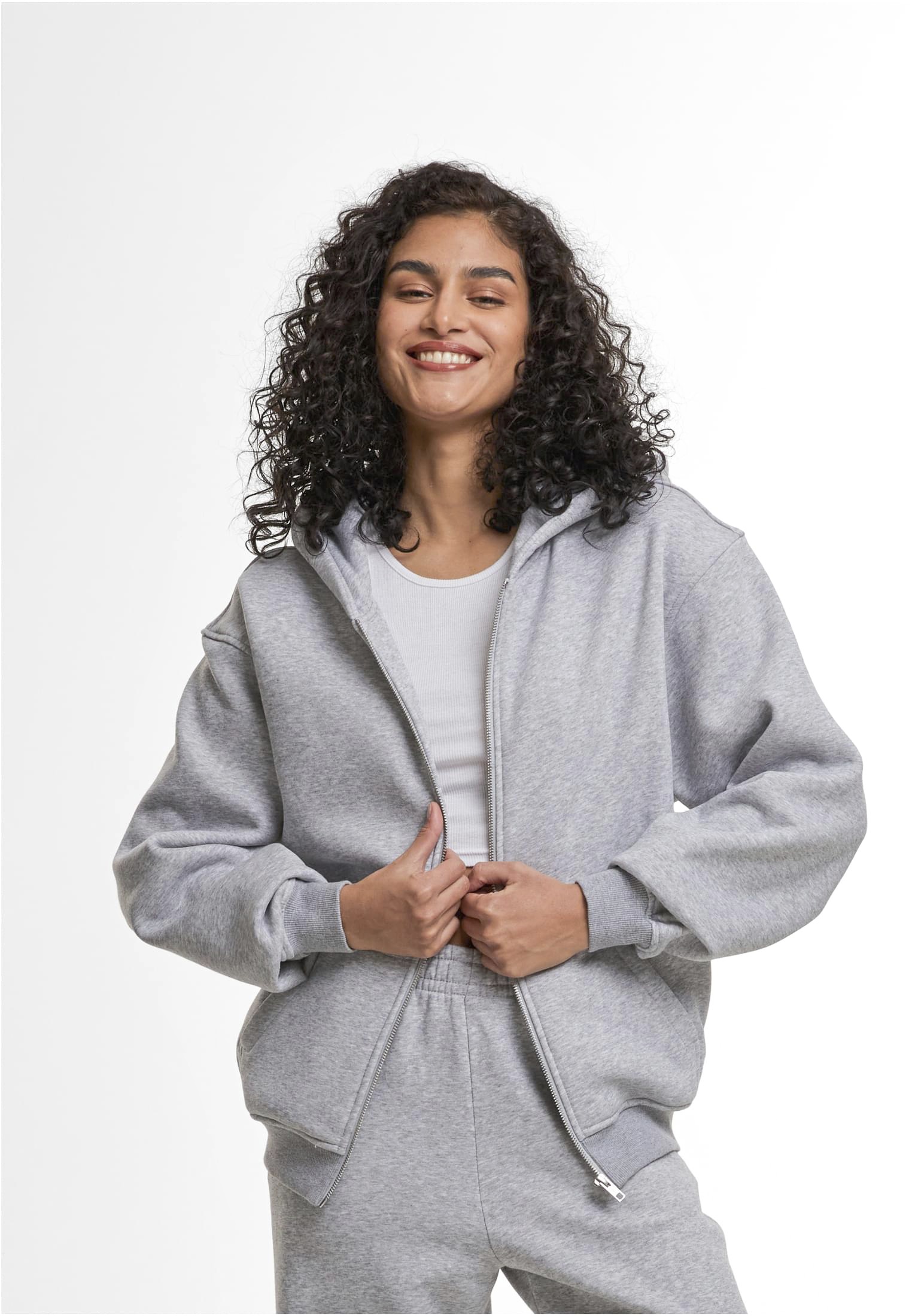 Sweatshirt – Ladies Loose Fit Zip Hoody