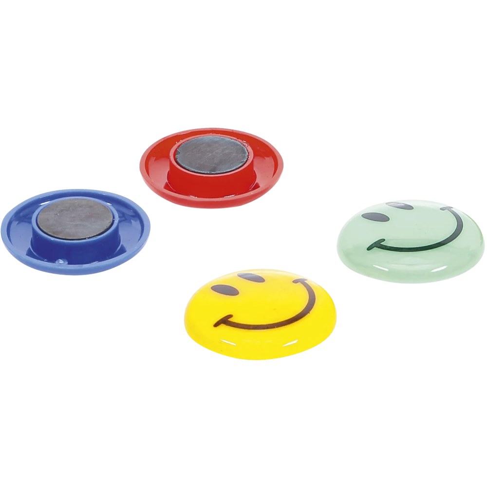 Magnet-Satz, "Smile", Ø 40 mm, 4-tlg.
