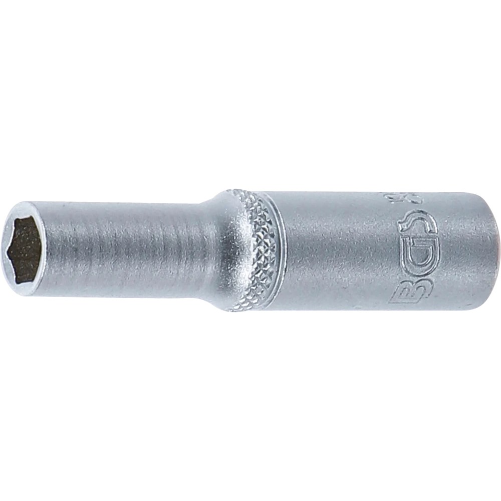 Steckschlüssel-Einsatz Sechskant, tief, Antrieb Innenvierkant 6,3 mm (1/4"), SW 6 mm