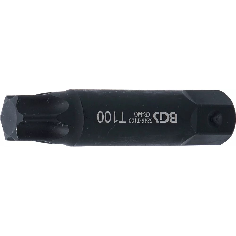 Bit, Länge 100 mm, Antrieb Außensechskant 22 mm, T-Profil (für Torx) T100